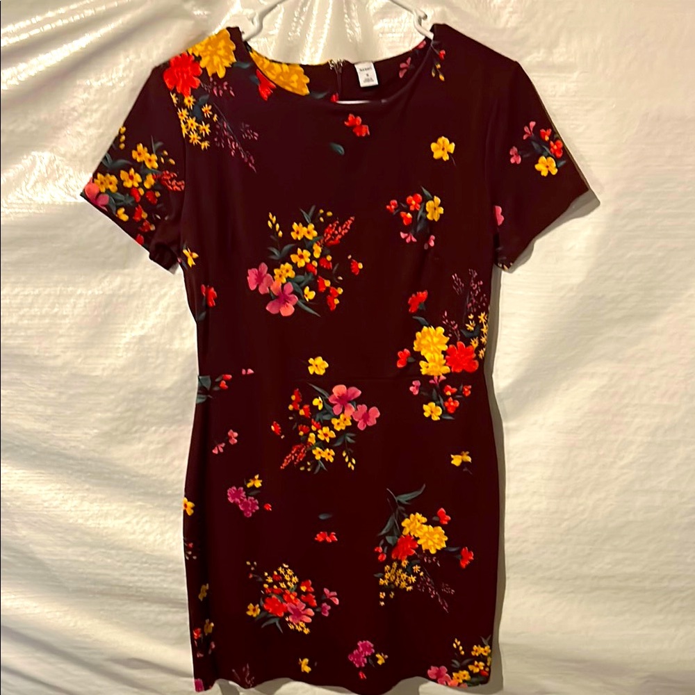 Old Navy Burgundy Floral Dress